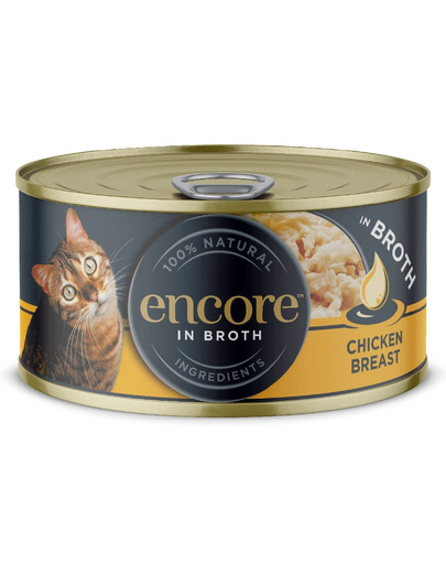 ENCORE Cat piept de pui in sos pentru pisici 16x70g