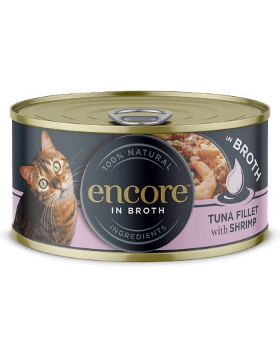 ENCORE Cat file de ton si creveti in sos 16x70g hrana pisici