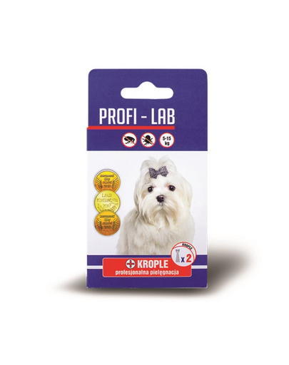 PCHELKA Profi-Lab Picaturi antipurici pentru caini 5-15 kg, 2x1.5ml, pe baza de ulei esential