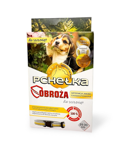 PCHELKA Zgarda ectoparaziti pentru catei 25-30 cm pe baza de ulei esential