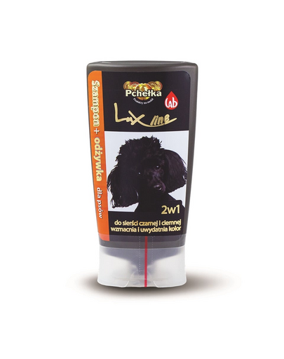 Sampon pentru caini cu blana inchisa PCHEŁKA Lux-line cu balsam 200 ml