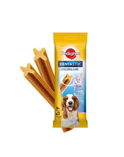 PEDIGREE DentaStix tratament dentar caini rase medii 3 buc - 77g