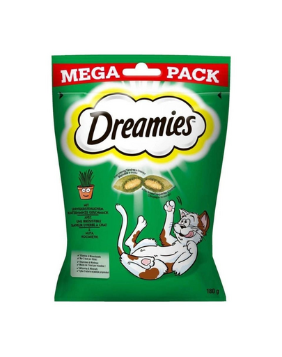 DREAMIES Mega Pack 4x180 g recompensa pisica cu iarba matei