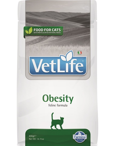 FARMINA Vet Life Obesity Cat 400g hrana dietetica pisici pentru reducerea greutatii corporale excesive