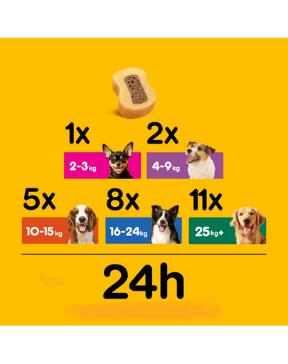 PEDIGREE Tasty Bites Chewy Slices Recompense pentru caine, cu vita 155g