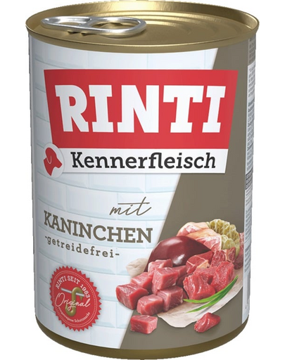 RINTI Kennerfleisch Rabbit conserva hrana caini 400 g cu iepure