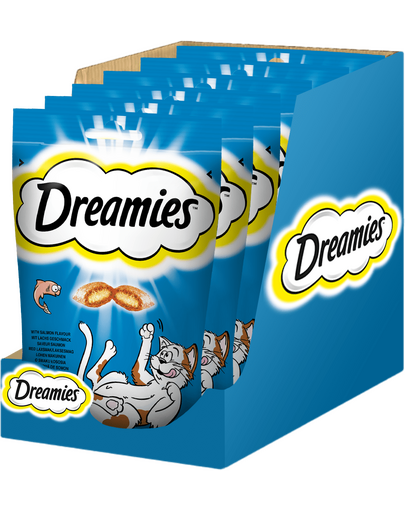 DREAMIES cu somon 6x60 g recompense pentru pisici