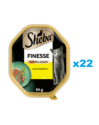 SHEBA Finesse pate pentru pisica 22x85 g hrana umeda completa