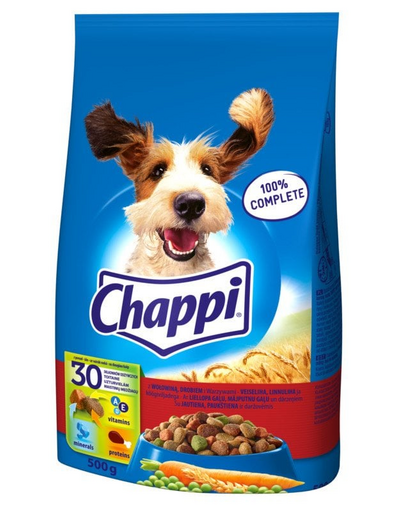CHAPPI Hrana uscata caini, cu carne de vita si pasare 0.5 kg