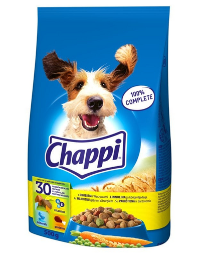 CHAPPI Hrana uscata caini, cu pasare 0.5 kg