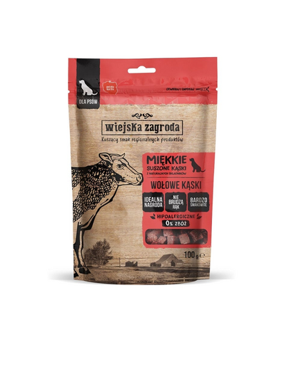 WIEJSKA ZAGRODA Recompense caine, carne de vita 100 g