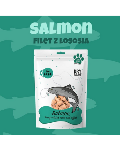 PAKA ZWIERZAKA PEPE Freeze-dried file de somon liofilizat pentru caini si pisici 60g