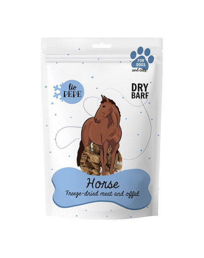 PAKA ZWIERZAKA PEPE Freeze-dried recompense caini si pisici XL 180g carne de cal liofilizata