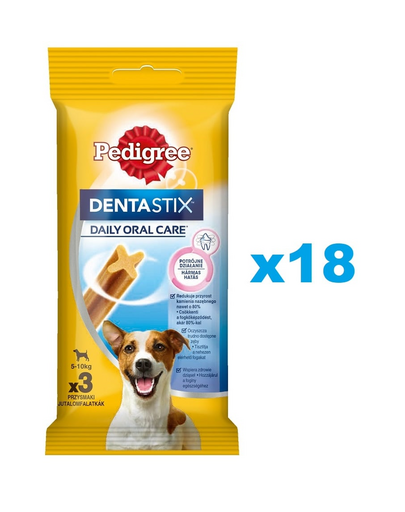 PEDIGREE DentaStix Recompense caine, talie mica, batoane dentare 18x45g
