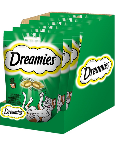 DREAMIES 6x60 g recompense cu iarba pisicii