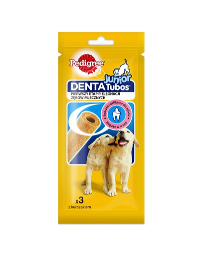 PEDIGREE DentaTubos Junior 72 g Recompense dentare pentru catei, cu pui