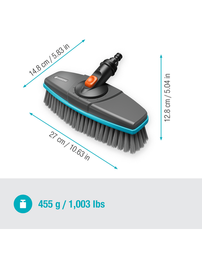 GARDENA Cleansystem perie curatare suprafete mai mari, delicate