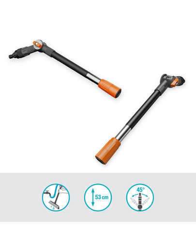 GARDENA Cleansystem Flex maner flexibil, conectare la apa, curatare zone greu accesibile