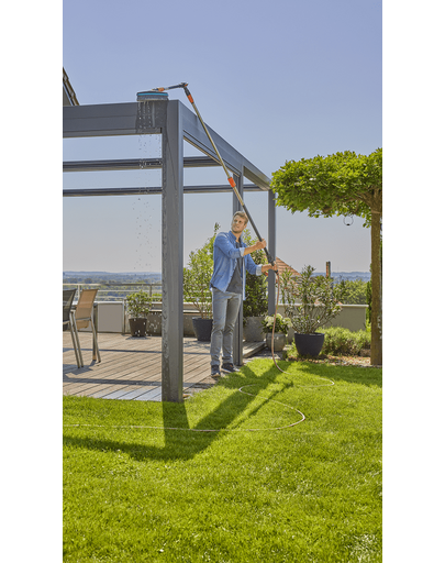GARDENA Cleansystem Flex maner flexibil, conectare la apa, curatare zone greu accesibile