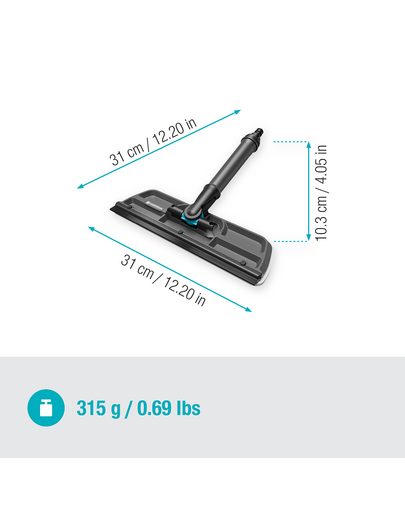 GARDENA Cleansystem stergator geam cu fleece din microfibra si racleta