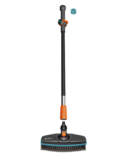 GARDENA Cleansystem perie spalare cu maner, kit spatii mai mari, delicate