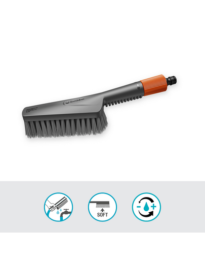 GARDENA Cleansystem perie de mana S moale, conectare la apa