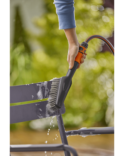 GARDENA Cleansystem perie de mana S moale, conectare la apa