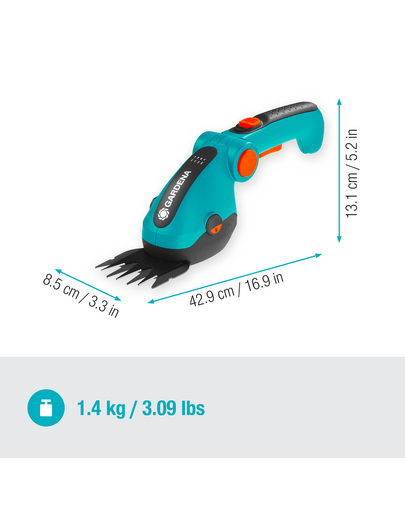 GARDENA Foarfeca cu acumulator pentru iarba si arbusti ComfortCut Li