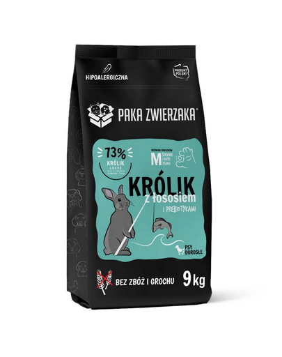PAKA ZWIERZAKA Seventh Heaven Sac hrana caini talie medie, cu iepure si somon 9kg