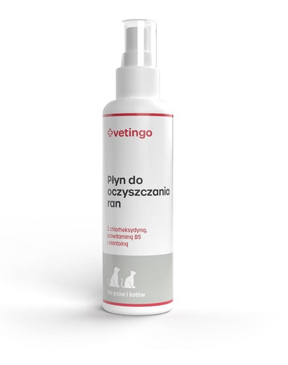 VETINGO Lichid curatare rani caini si pisici 100 ml