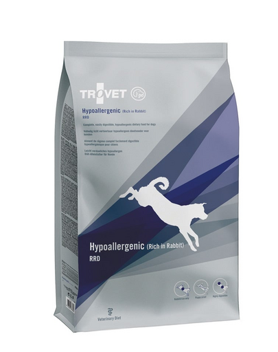 TROVET Hypoallergenic RRD hrană câini cu iepure 10 kg
