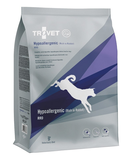 TROVET Hypoallergenic Rabbit RRD hrană dietetică pentru câini 10 kg