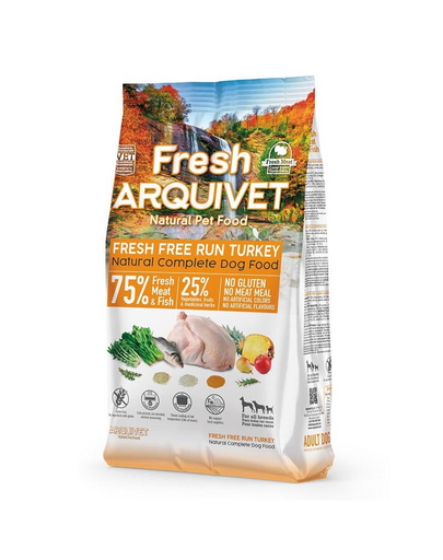 ARQUIVET Fresh mancare semi-umeda pentru caini 2,5 kg curcan si peste oceanic
