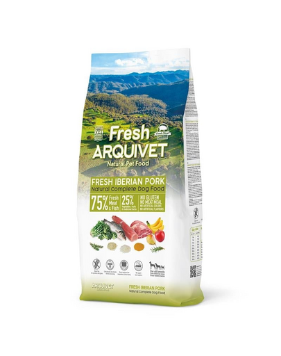 Hrana pentru caini semi-umeda ARQUIVET Fresh 10 kg porc iberic si peste oceanic