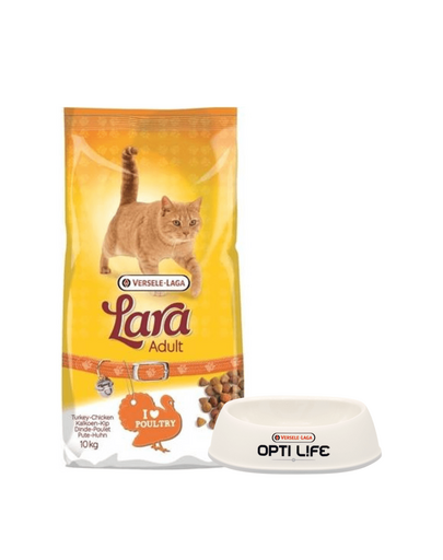 VERSELE-LAGA Lara Adult Turkey & Chicken 10 kg + bol pisica GRATIS