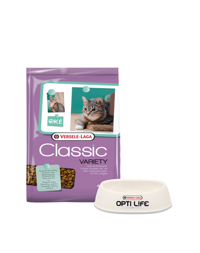 VERSELE-LAGA Classic Cat Variety hrana pisica 4 kg + bol plastic GRATIS