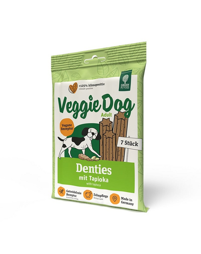 GREEN PETFOOD VeggieDog Denties snack vegan pentru caini 180g