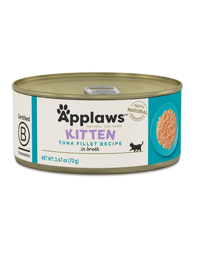 APPLAWS Conserva hrana umeda pisoi, cu ton 70 g