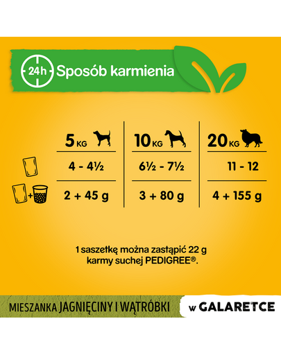 PEDIGREE Adult Hrana umeda caini adulti, cu miel si ficat in jeleu 100 g
