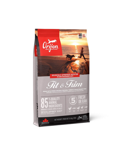 ORIJEN Fit & Trim Dog hrana uscata pentru caini supraponderali 11.4 kg