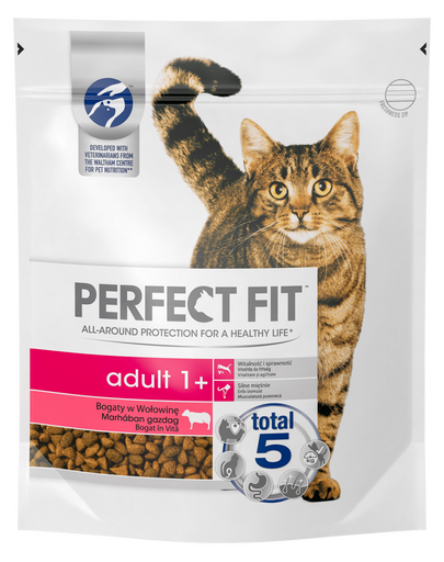 PERFECT FIT Cat Adult 6 x 750 g - bogat în vită