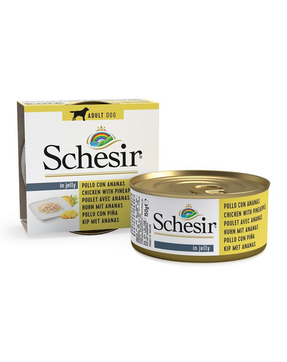 SCHESIR Fruit Mancare caine, cu pui si ananas 150 g
