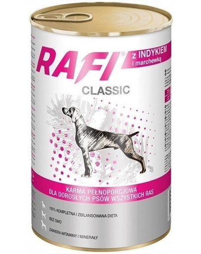 DOLINA NOTECI Rafi Classic Carne de curcan și morcov în sos 1240 g