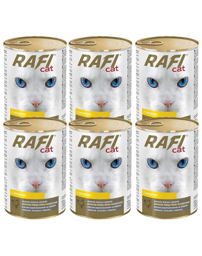 DOLINA NOTECI RAFI Adult Hrana umeda pisica, cu pasare 6x415 g