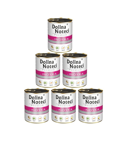 DOLINA NOTECI Premium Bogata in curcan 6x800g conserve caini