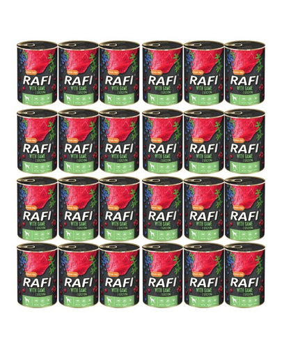 DOLINA NOTECI RAFI Hrana umeda caine, cu vanat 24x400 g