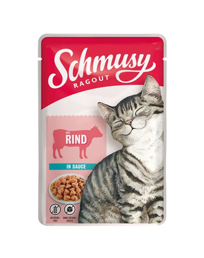 SCHMUSY RAGOUT vita in sos, hrana pisici 100 g