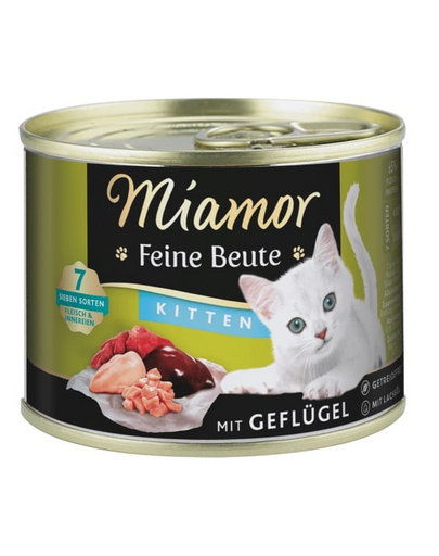 MIAMOR Feine Beute Kitten Poultry hrana pisoi, cu pasare 185g