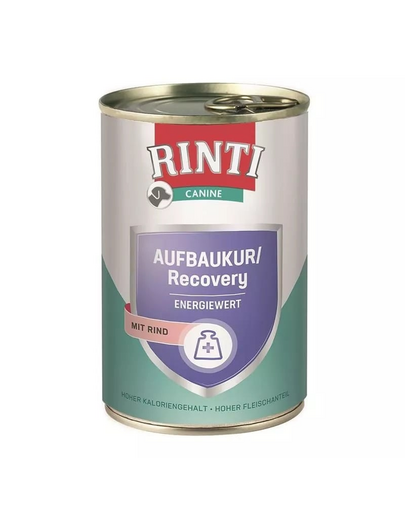 RINTI Canine Recovery beef 400 g hrana umeda caini, cu vita