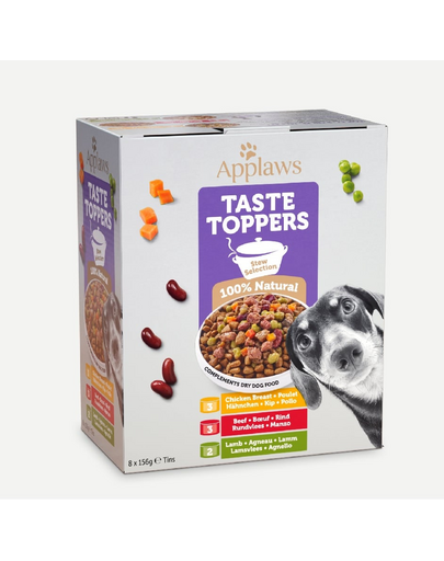 APPLAWS Applaws Dog Tin 8x156g Stew Multipack Conserva hrana umeda caini